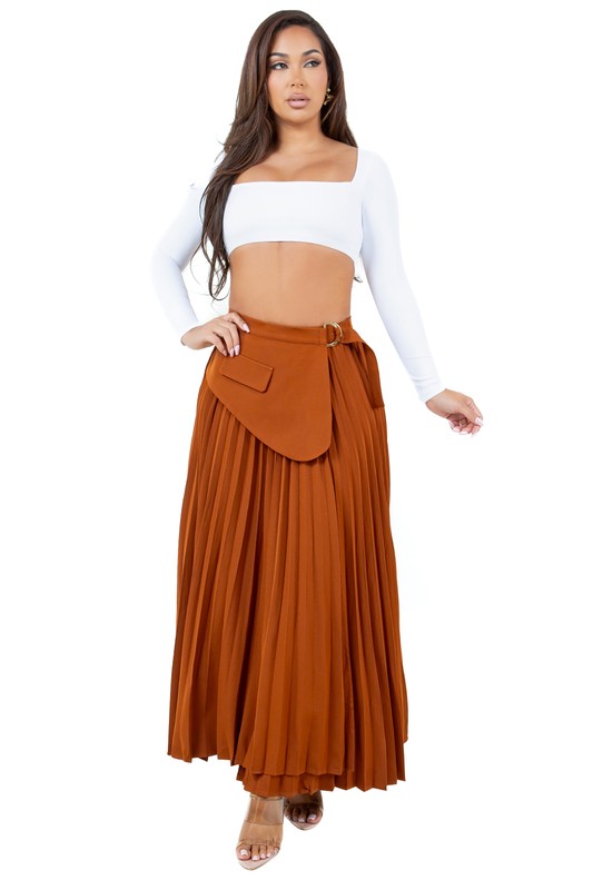 Skyfall Pleated Maxi