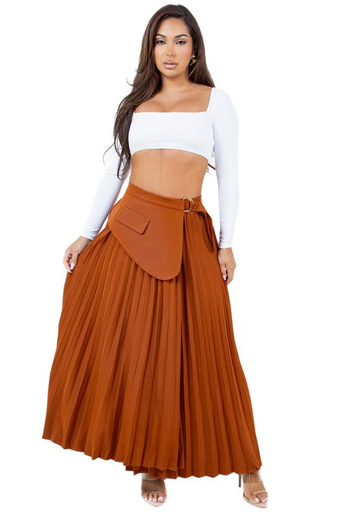 Skyfall Pleated Maxi
