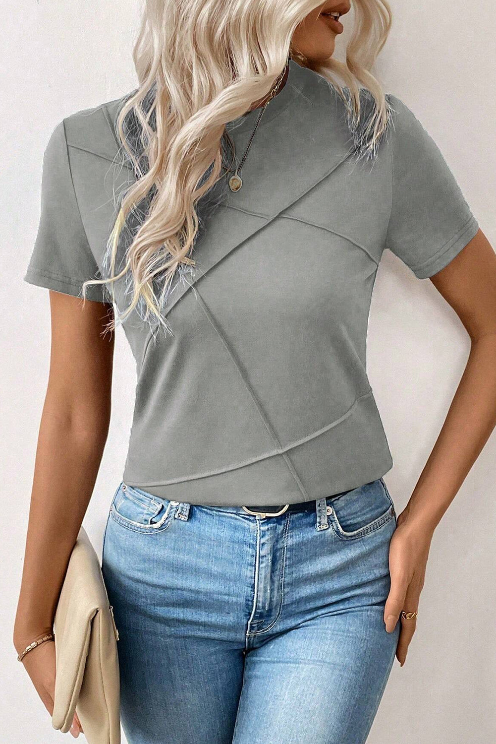 Cloud Touch Gray Short Sleeve
