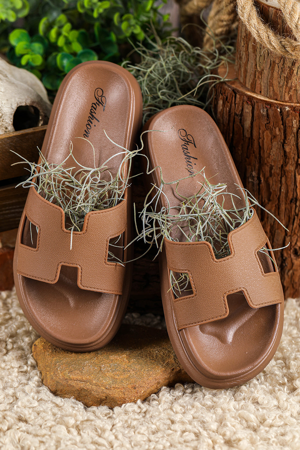 chestnut-cutout-platform-slippers-open-toe