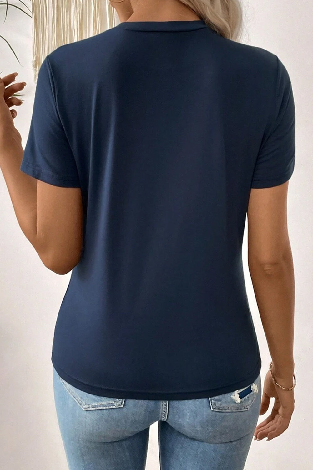 Cloud Touch Navy Blue Short Sleeve