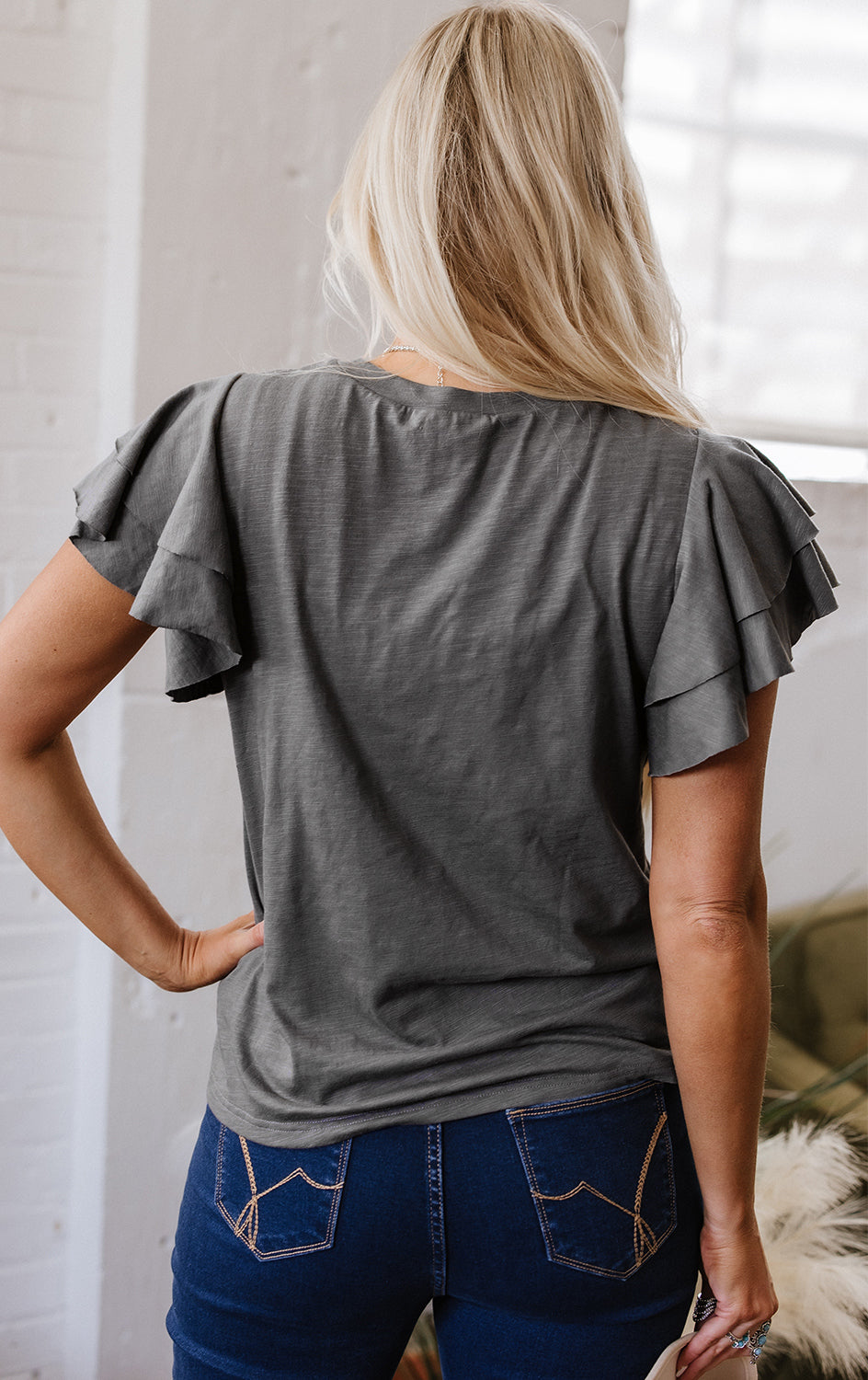 Featherlight Everyday Gray Tee
