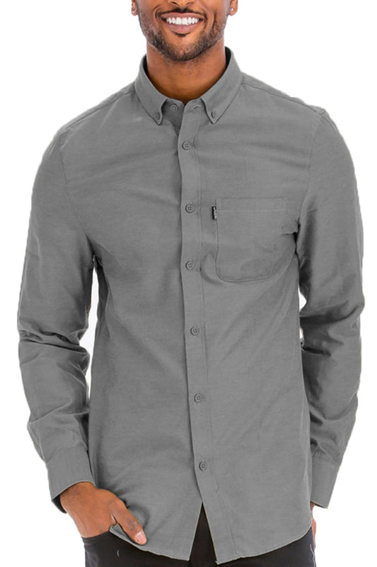 Cloud Nine Gray Button Up