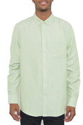 Cloud Nine Lime Button Up