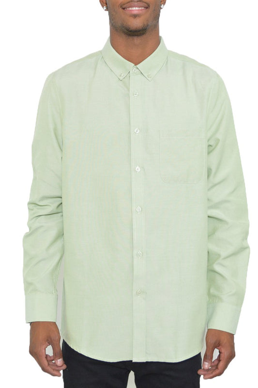 Cloud Nine Lime Button Up
