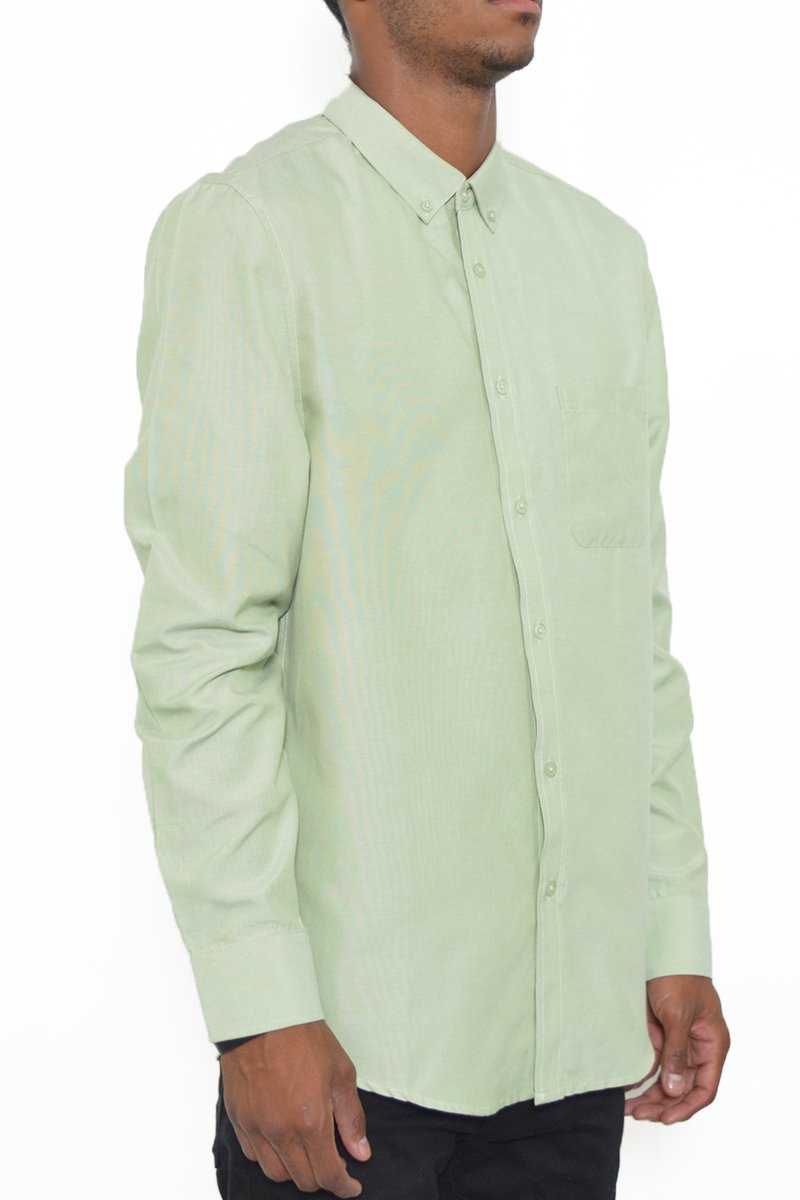 Cloud Nine Lime Button Up
