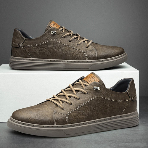 Mens Lace Leather Shoes