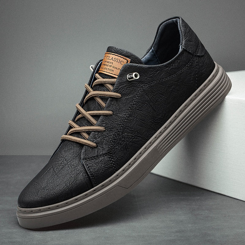 Mens Lace Leather Shoes