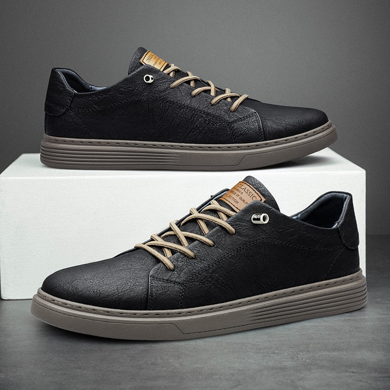 Mens Lace Leather Shoes