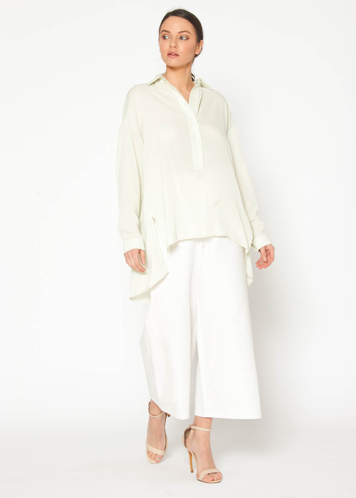 The Cirrus Cloud Button Blouse