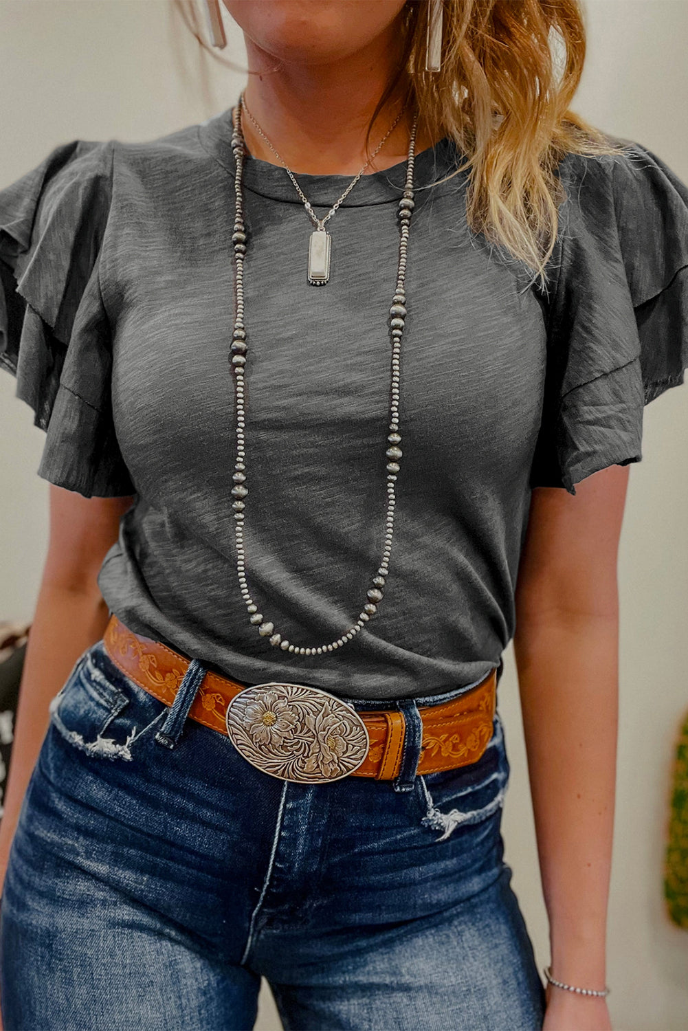 Featherlight Everyday Gray Tee
