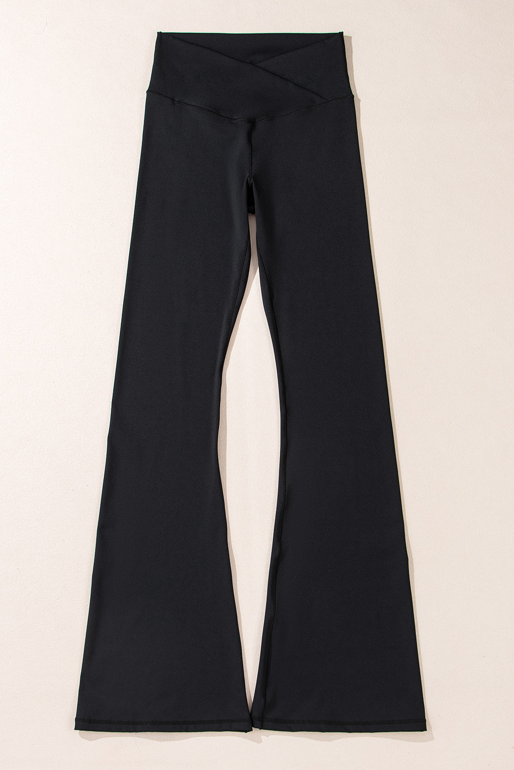 black-v-shape-high-waist-flared-leggings