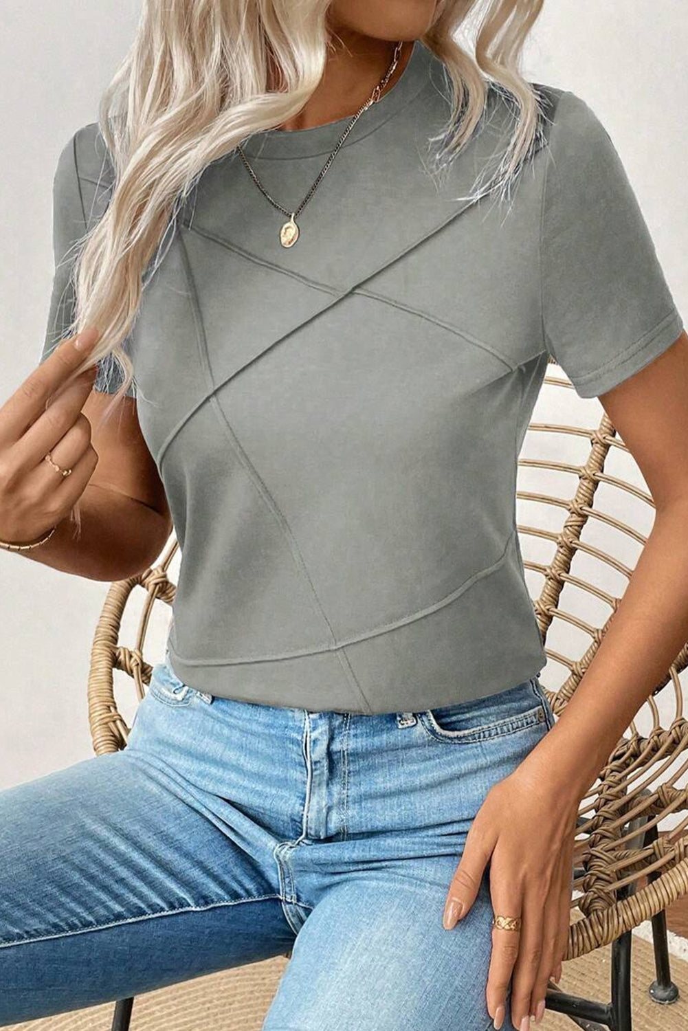 Cloud Touch Gray Short Sleeve