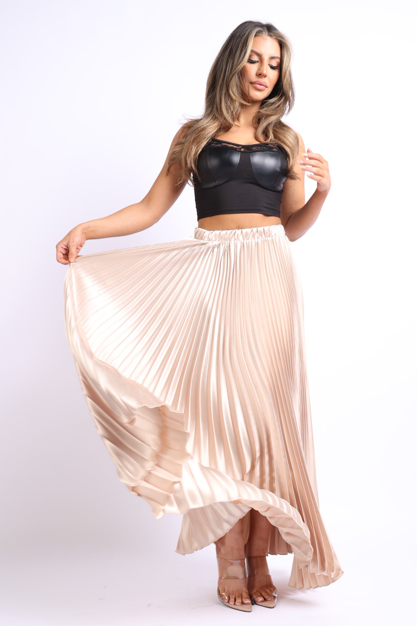 Cloudfall Pleated Skirt