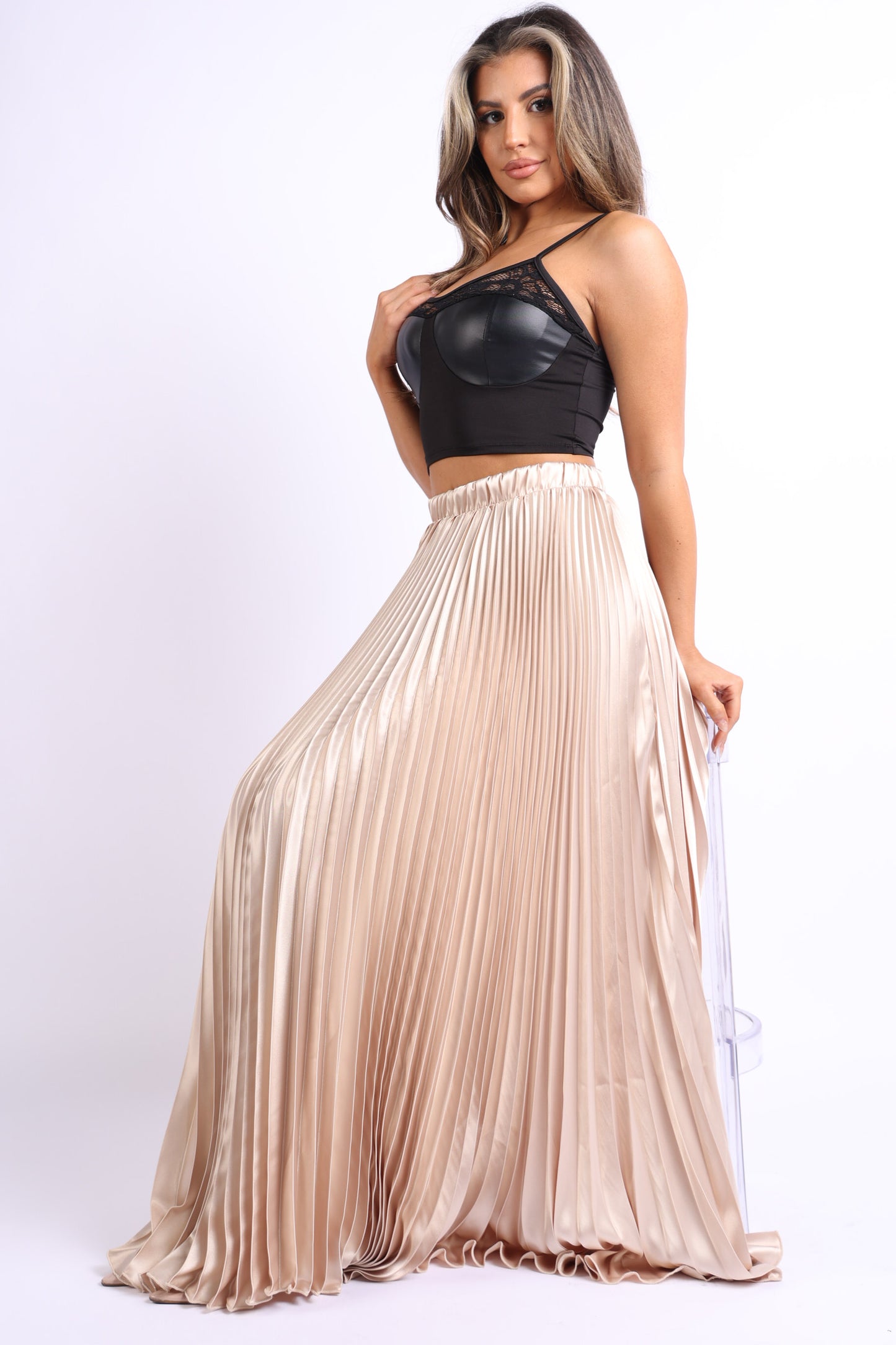Cloudfall Pleated Skirt