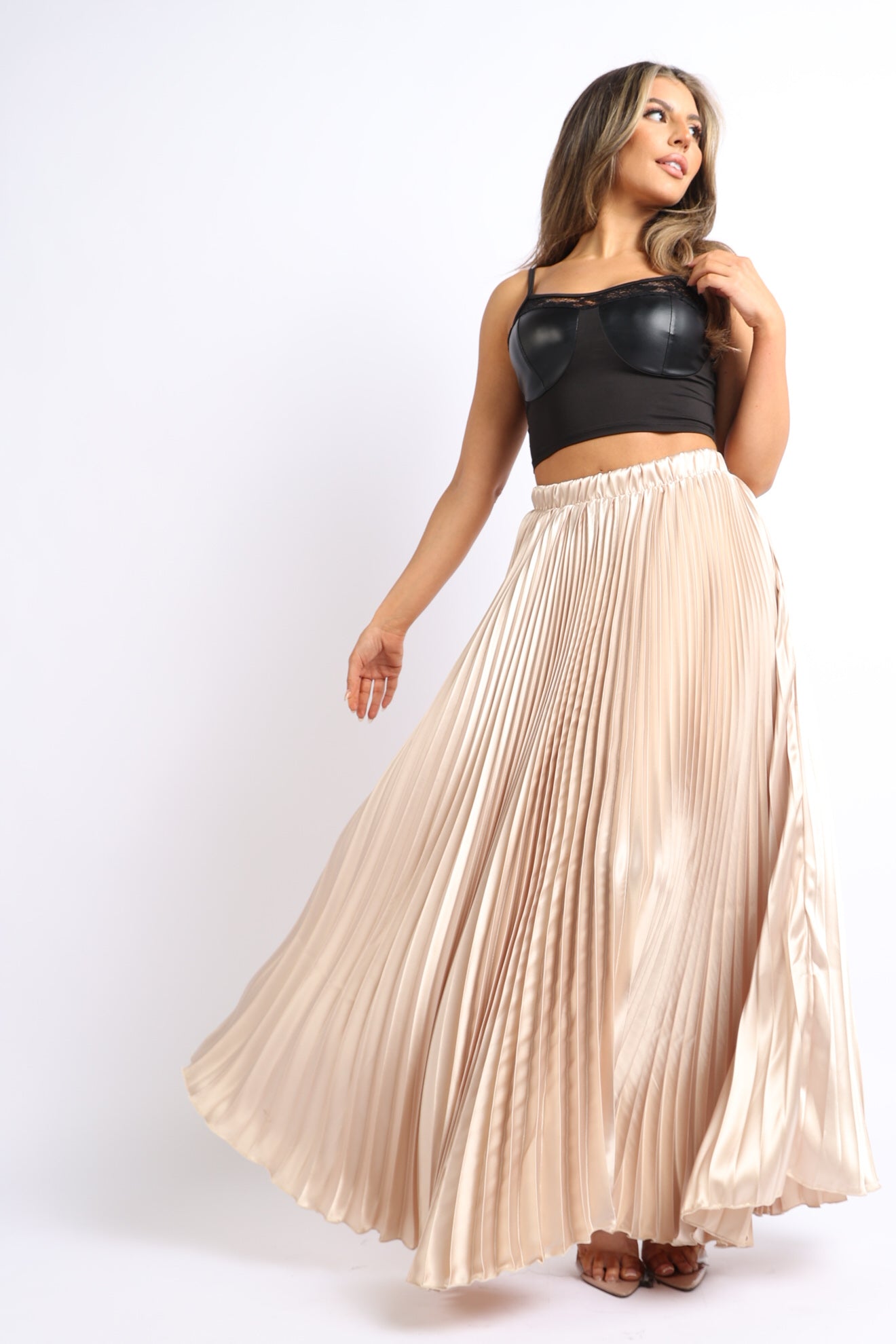 Cloudfall Pleated Skirt