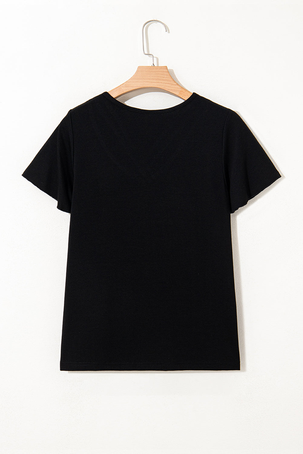 black-crisscross-v-neck-butterfly-sleeve-t-shirt