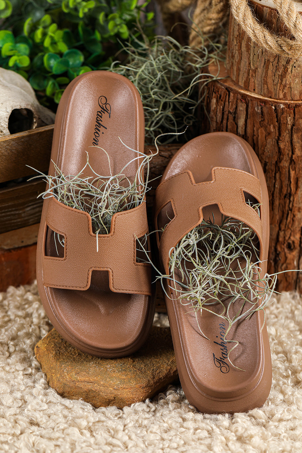 chestnut-cutout-platform-slippers-open-toe