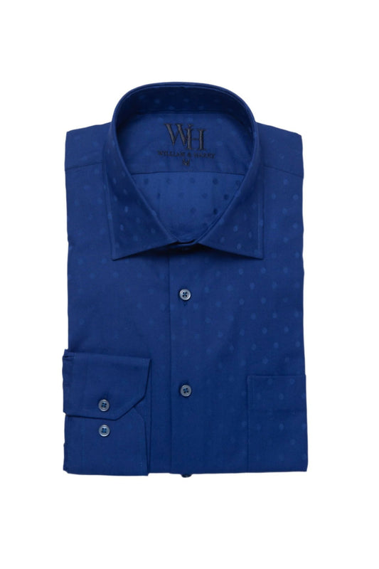 Cloud Nine Dark Blue Button Up